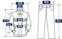 如何測(cè)量工作服尺碼？